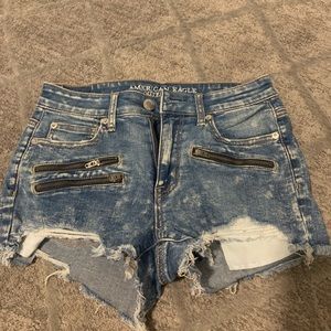 American eagle jean washed shorts
